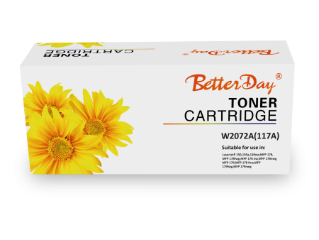 Toner Better Day HP 117A  W2072A Couleur Yellow