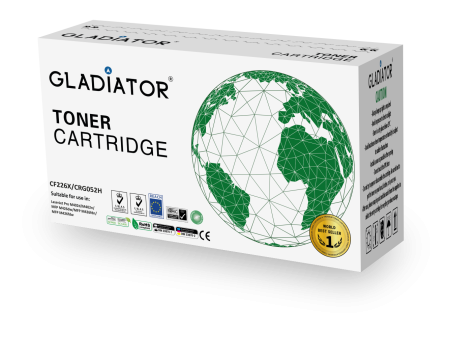 Toner Gladiator HP CF226X CANON CRG052H Couleur Noir