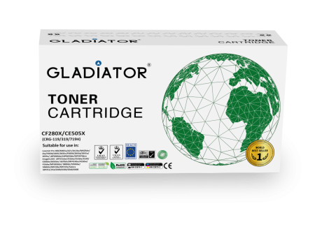 Toner Gladiator HP CF280X CE505X CANON CRG-119 319 719