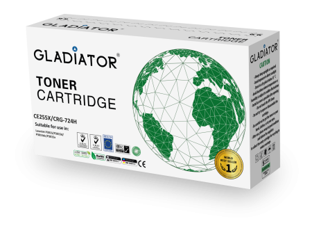 Toner Gladiator HP CE255X  CRG-724H couleur noir