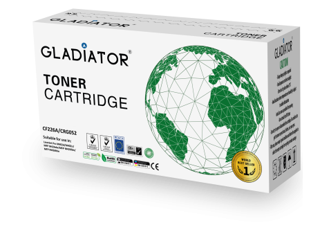 Toner Gladiator HP CF226A CANON CRG052 Couleur Noir