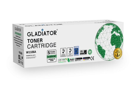 Toner Gladiator HP W1106A Couleur Noir