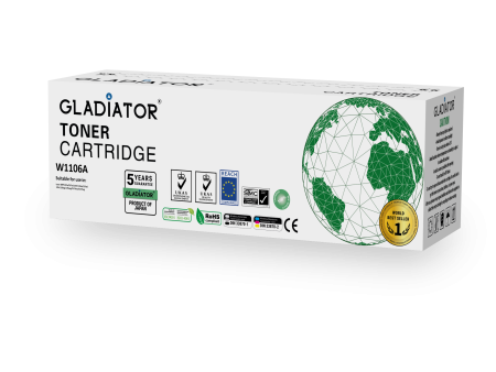 Toner Gladiator HP W1106A Couleur Noir