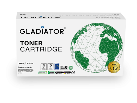 Toner Gladiator HP CF281A  CANON CRG-039 couleur noir