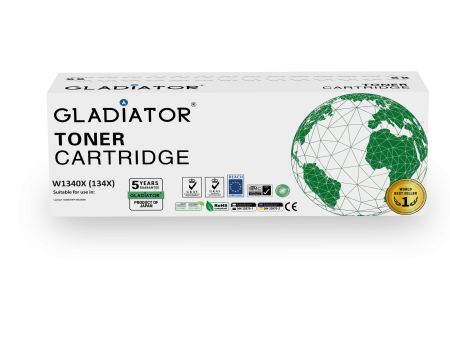 Toner Gladiator HP 134X (W1340X) couleur noir sans puce