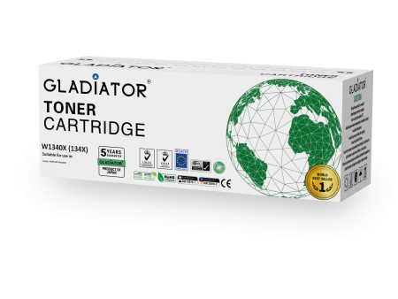 Toner Gladiator HP 134X (W1340X) couleur noir sans puce