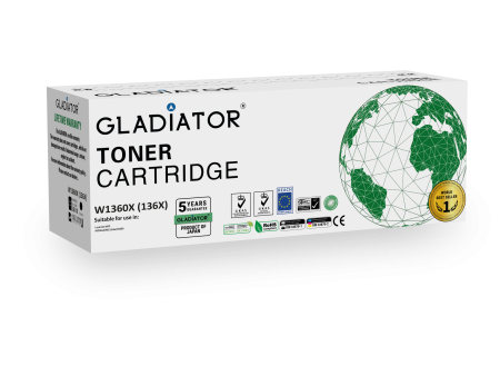 Toner Gladiator HP 136X (W1360X) sans puce