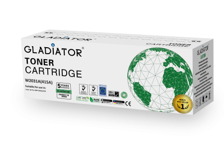 Toner Gladiator HP 415A W2031A couleur cyan