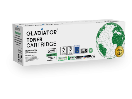 Toner Gladiator HP CF540A  CF400A CANON  CRG-054  045 Couleur Noir