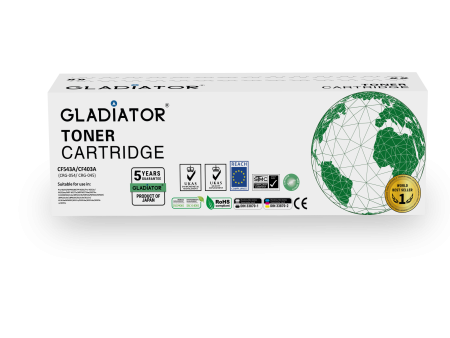 Toner Gladiator HP CF543A CF403A CANON  CRG-054  045 Couleur Magenta