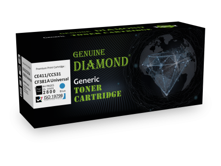 Toner Diamond HP CE411 CC531 CF381A Universal Couleur Cyan