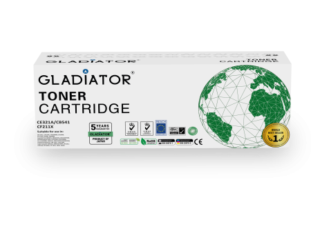 Toner Gladiator HP CE321A CB541 CF211X Couleur Cyan