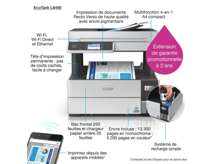 Imprimante Multifonction Epson EcoTank L6490